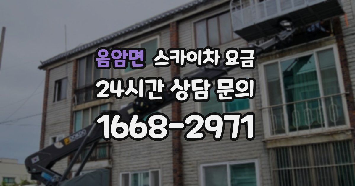 음암면 스카이차 요금