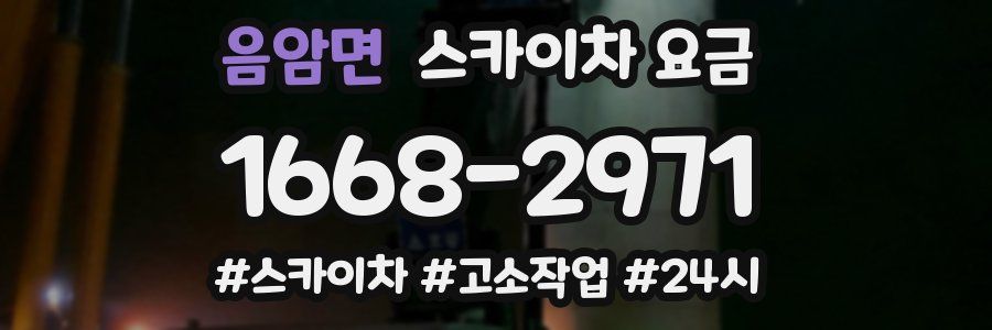 음암면 스카이차 요금