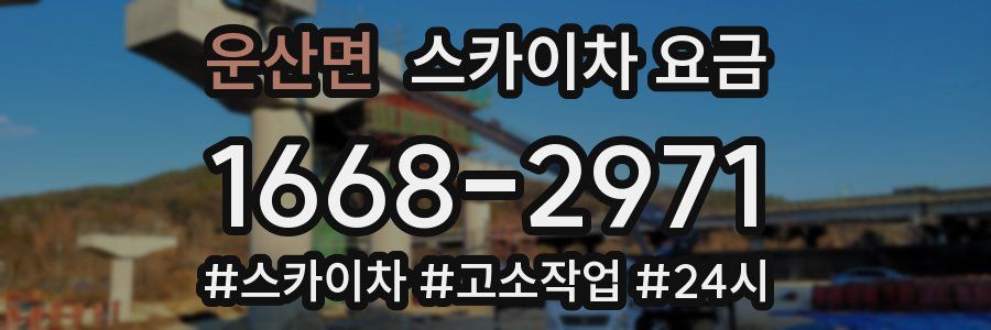 운산면 스카이차 요금