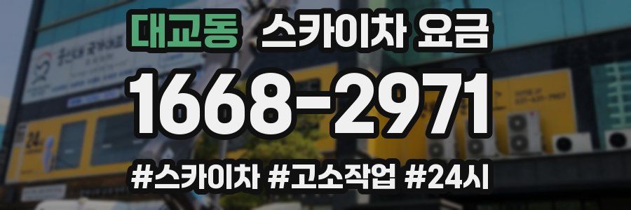 대교동 스카이차 요금