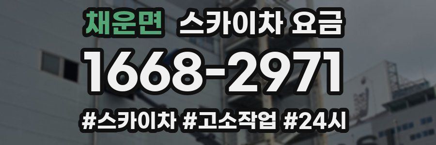 채운면 스카이차 요금