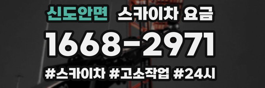 신도안면 스카이차 요금