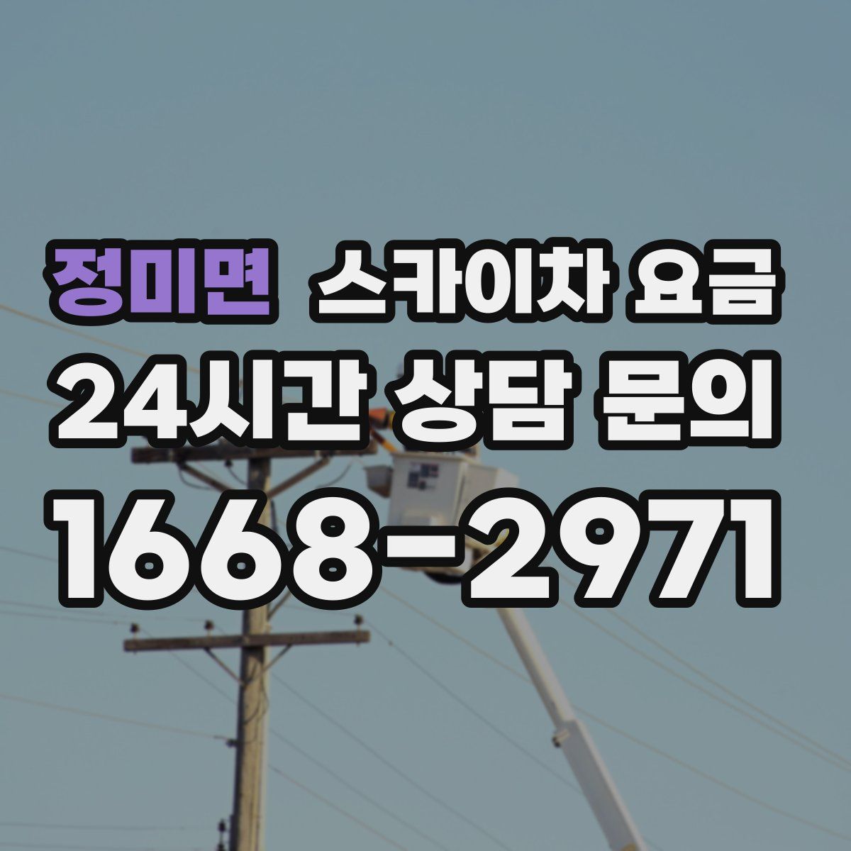 정미면 스카이차 요금