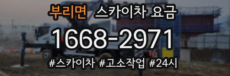 부리면 스카이차 요금