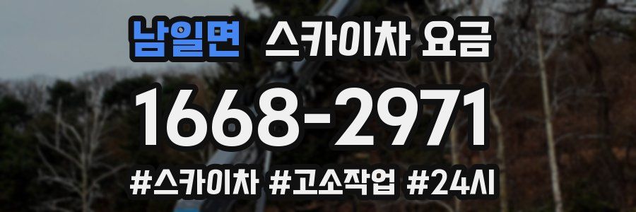 남일면 스카이차 요금