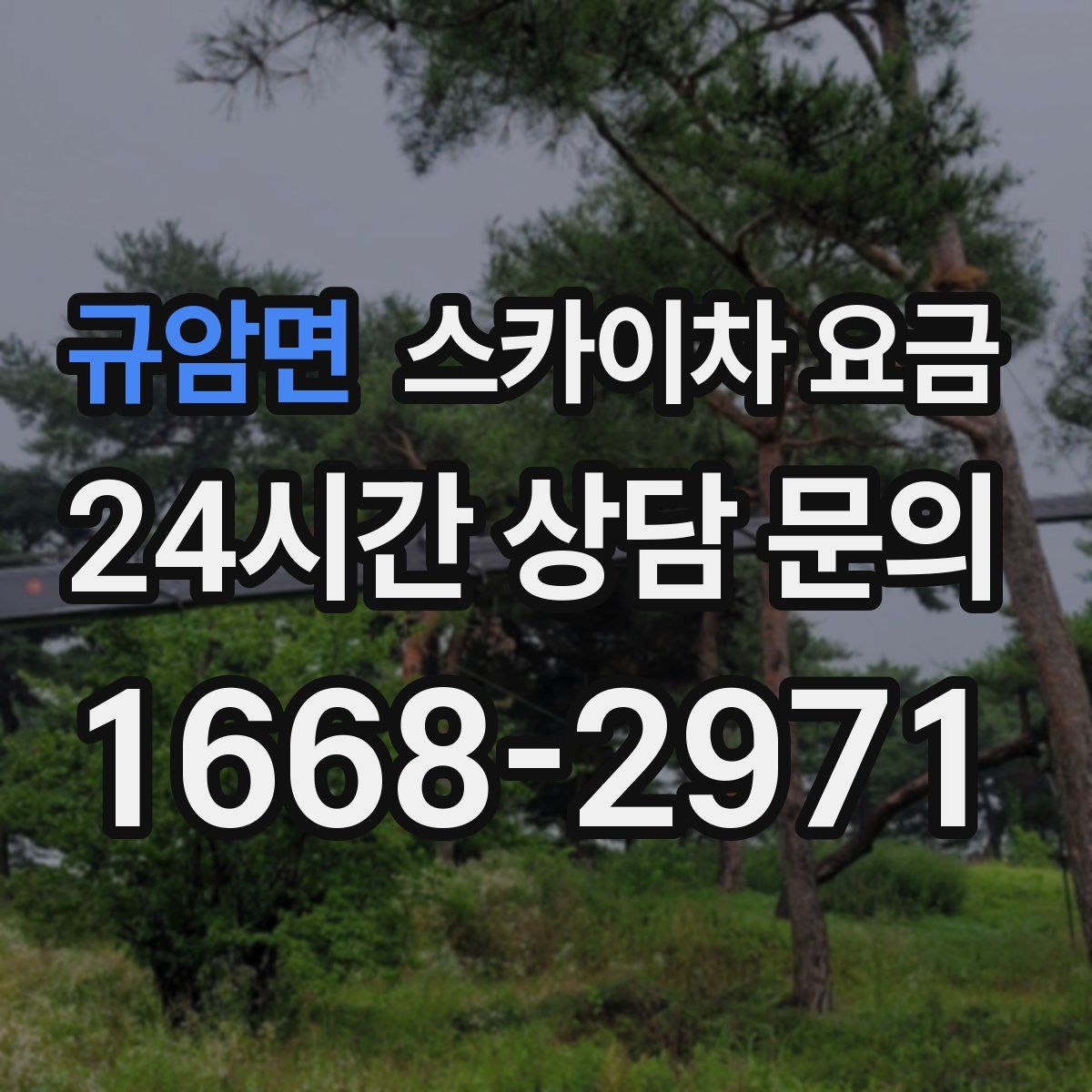 규암면 스카이차 요금