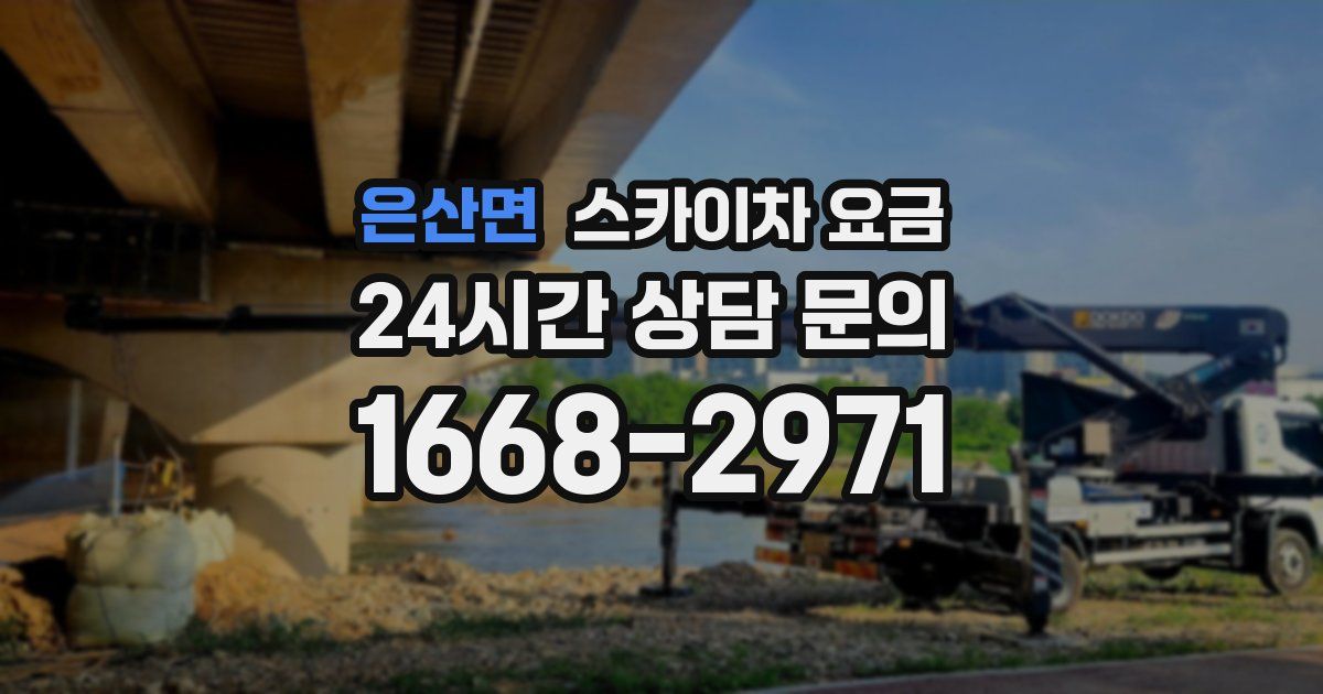 은산면 스카이차 요금