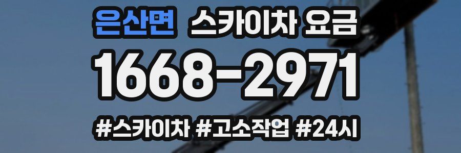 은산면 스카이차 요금