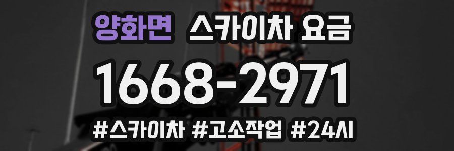 양화면 스카이차 요금