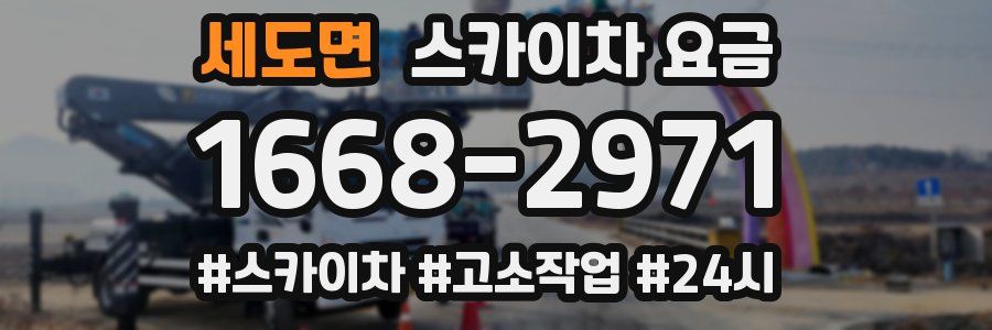 세도면 스카이차 요금