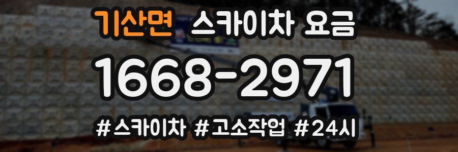 기산면 스카이차 요금