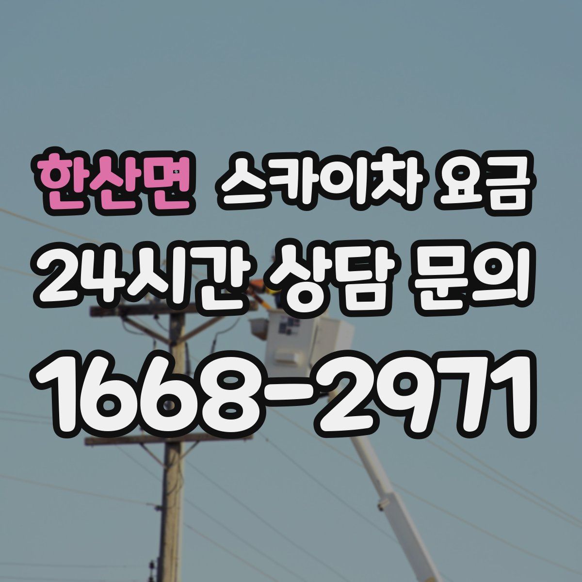 한산면 스카이차 요금