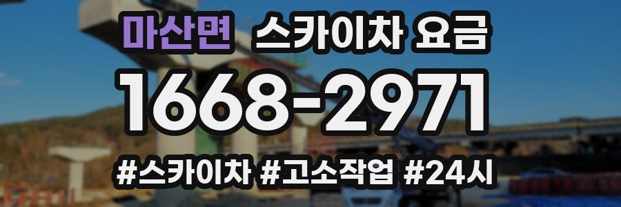 마산면 스카이차 요금
