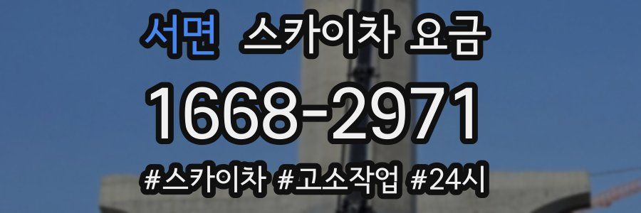 서면 스카이차 요금