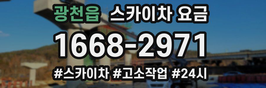 광천읍 스카이차 요금
