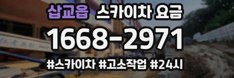 삽교읍 스카이차 요금