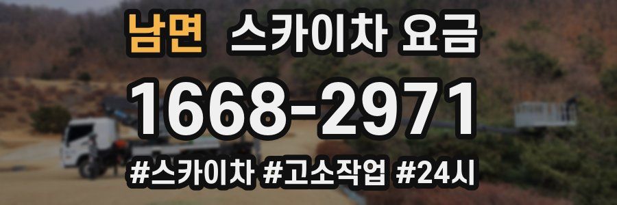 남면 스카이차 요금
