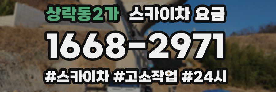 상락동2가 스카이차 요금