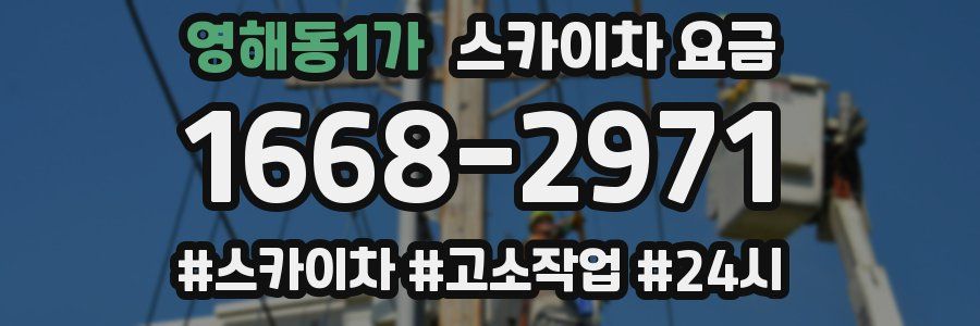 영해동1가 스카이차 요금