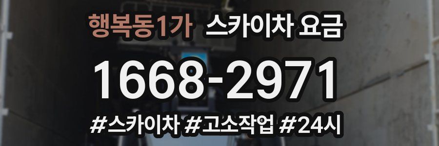 행복동1가 스카이차 요금
