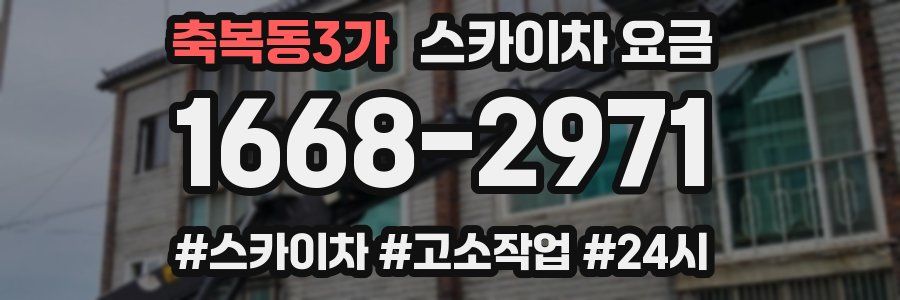 축복동3가 스카이차 요금