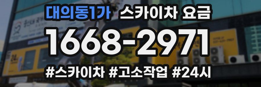 대의동1가 스카이차 요금