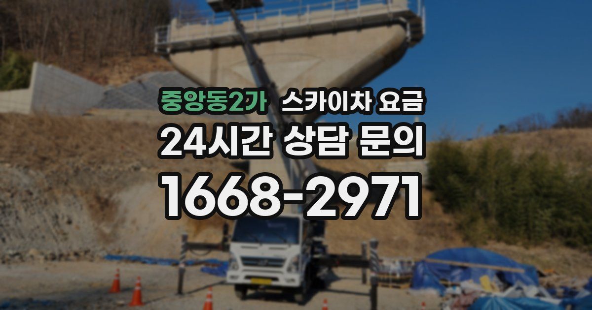 중앙동2가 스카이차 요금
