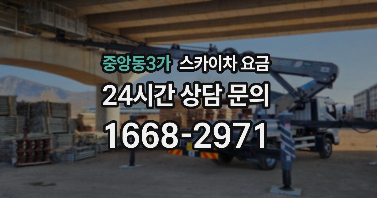 중앙동3가 스카이차 요금