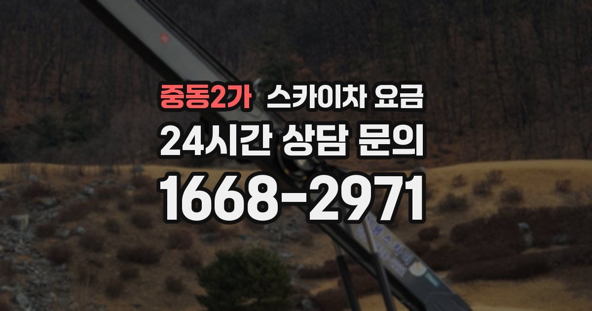중동2가 스카이차 요금