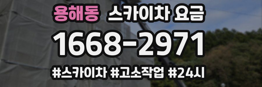 용해동 스카이차 요금