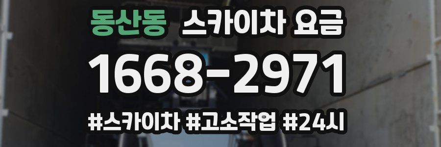 동산동 스카이차 요금