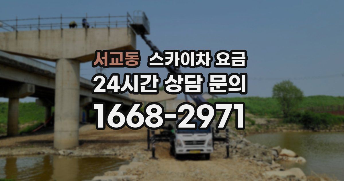 서교동 스카이차 요금