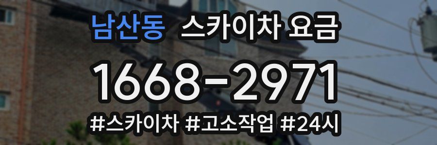 남산동 스카이차 요금