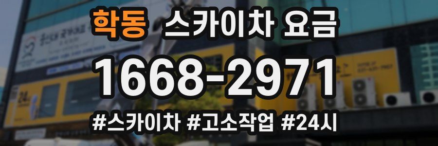 학동 스카이차 요금