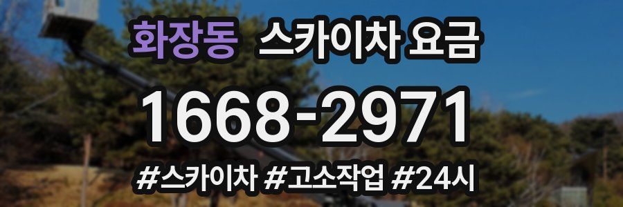 화장동 스카이차 요금