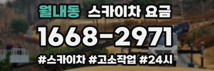 월내동 스카이차 요금