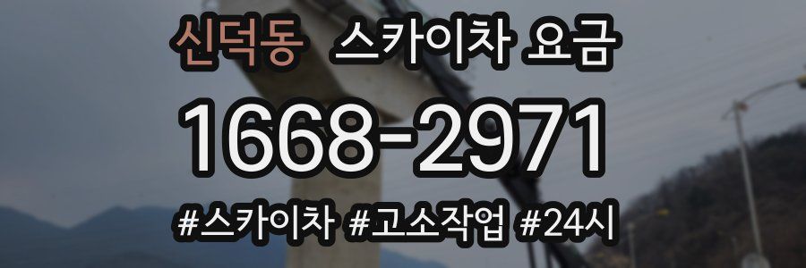 신덕동 스카이차 요금