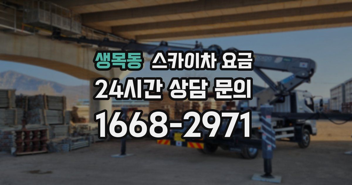생목동 스카이차 요금
