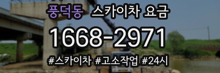 풍덕동 스카이차 요금