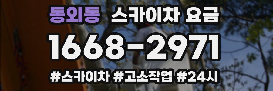 동외동 스카이차 요금