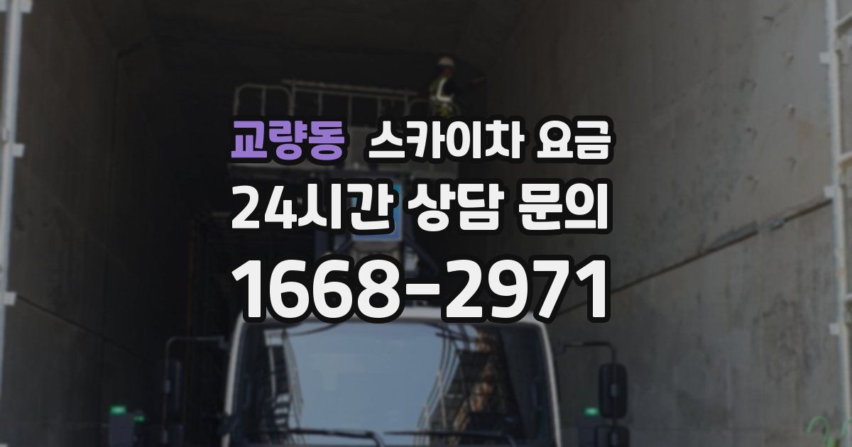 교량동 스카이차 요금
