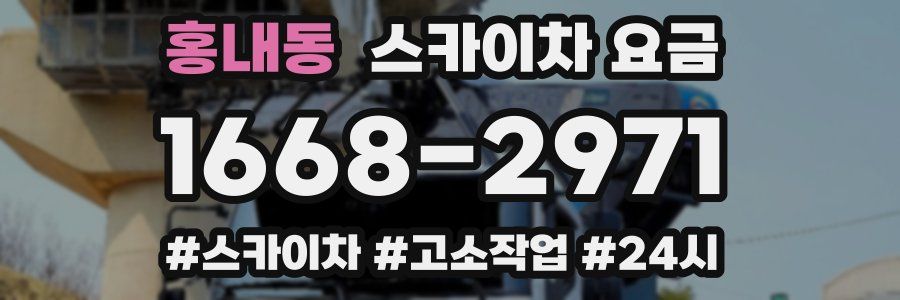 홍내동 스카이차 요금