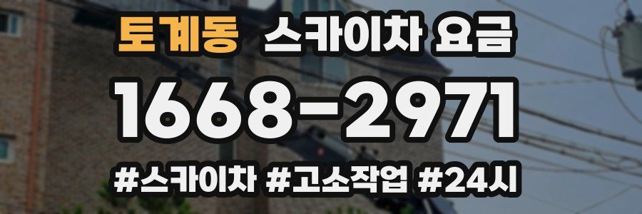 토계동 스카이차 요금