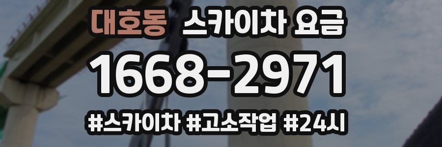 대호동 스카이차 요금