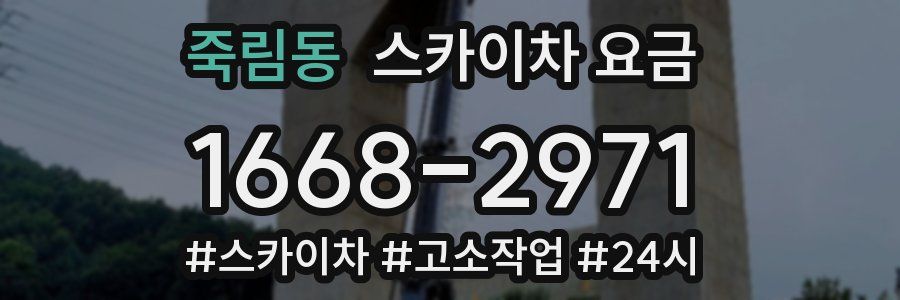 죽림동 스카이차 요금
