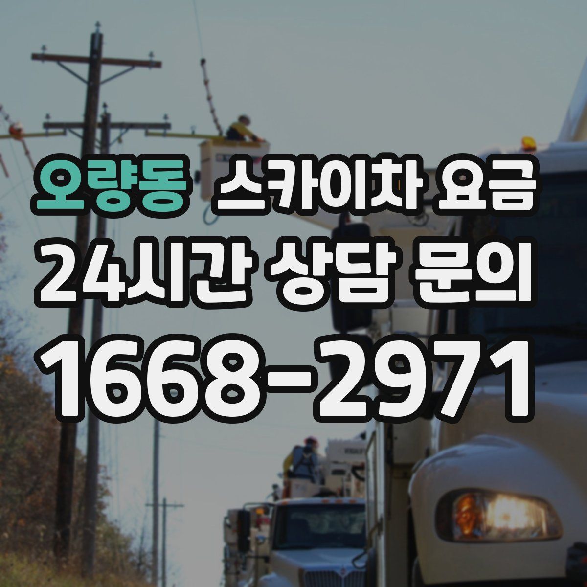 오량동 스카이차 요금