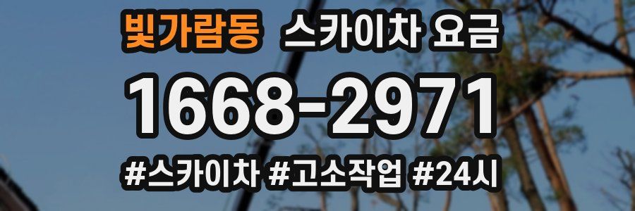 빛가람동 스카이차 요금