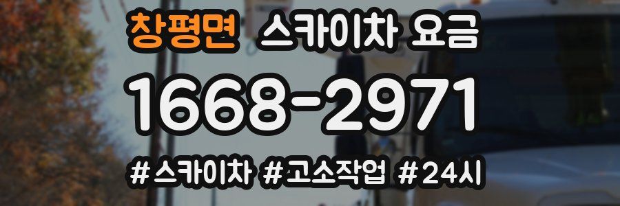 창평면 스카이차 요금