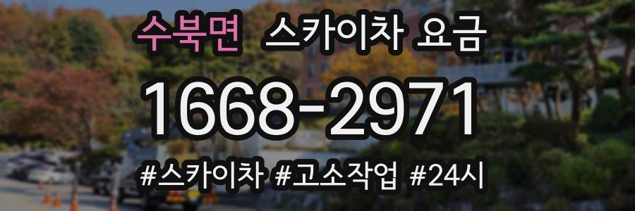 수북면 스카이차 요금