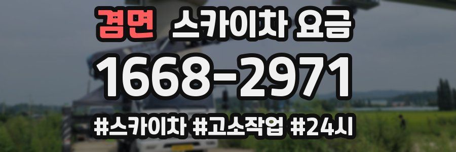 겸면 스카이차 요금